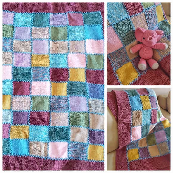 Vintage Handmade Quilted Blanket - Picture 1 of 5